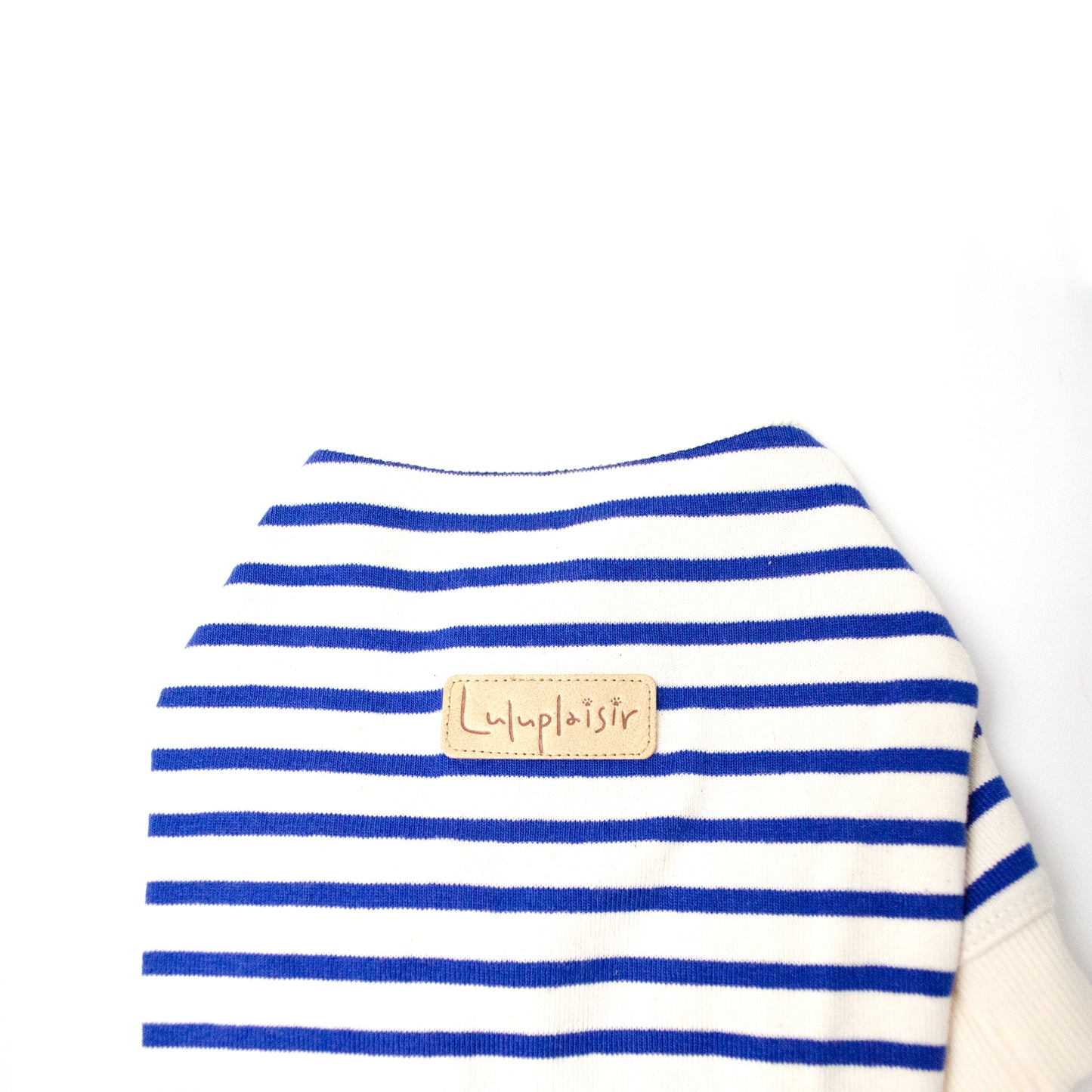 綿100ボーダートップス-WH×BL