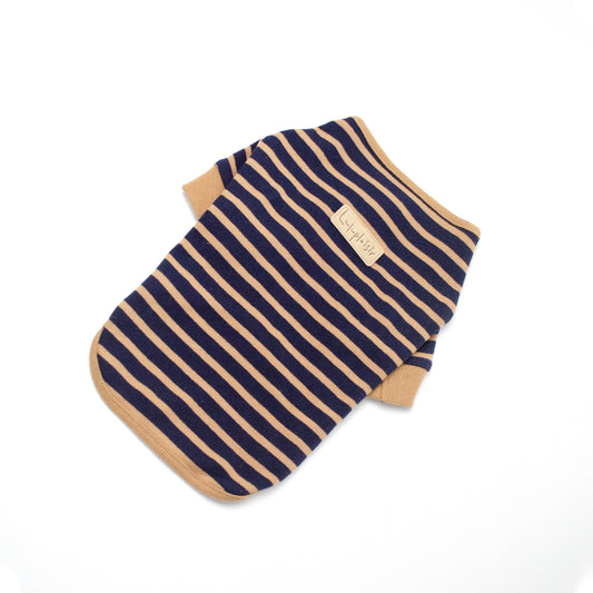 綿100ボーダートップス-NV×キナリ