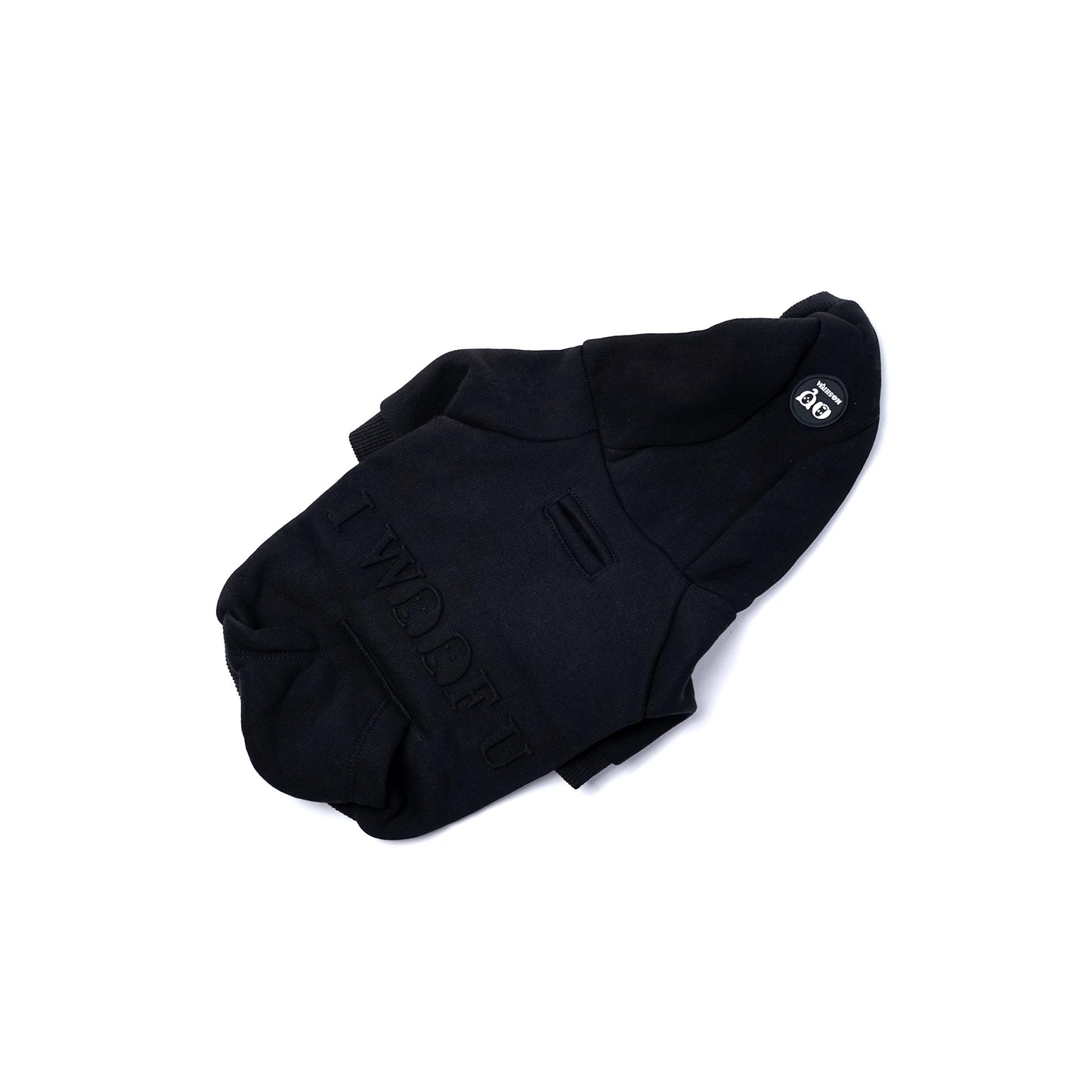 I Woof U Black Dog Hoodie